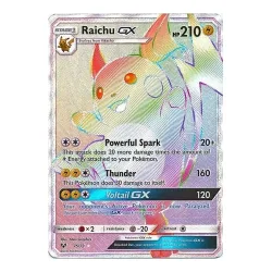 Pokemon Shining Legends 75/73 Raichu GX (Rainbow Rare)