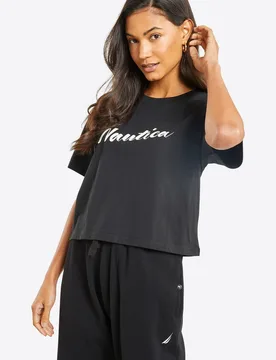 Virginia Womens Crop T-Shirt - - Size: 6 - Nautica - FashionsVida