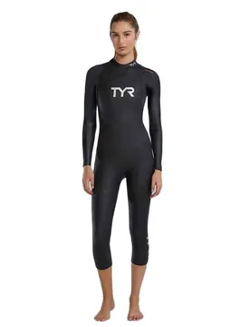 Hurricane Cat 1 Woman Long Sleeve Neoprene Wetsuit Black / Orchid M Women - TYR - FashionsVida