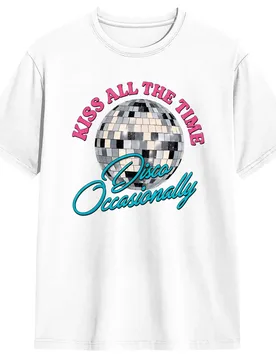 Harry Style Kiss All The Time Disco Occasionally Disco Ball T Shirts for Men Pure Cotton Casual T-Shirts Round Neck Tee Shirt - Aliexpress - FashionsVida