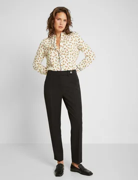 Pantalones de mujer rectos con nervio central - Trucco - FashionsVida