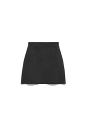 COTTON-WOOL MINI KNIT SKIRT female