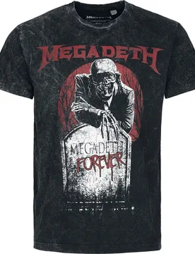 T-Shirt - Forever - S bis 4XL - für Männer - Größe 4XL - anthrazit - EMP exklusives Merchandise! - Männer - male - Megadeth - FashionsVida