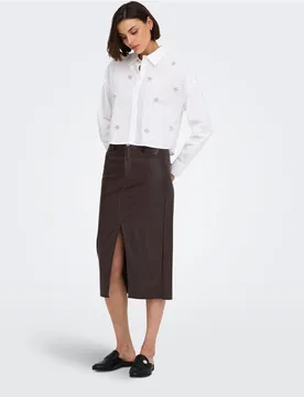 Only - Falda de tubo de polipiel - Only - FashionsVida