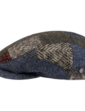 Everton Patchwork Driver Flat Cap by - mixed colours - Size: M (56-57 cm) - Lierys - FashionsVida
