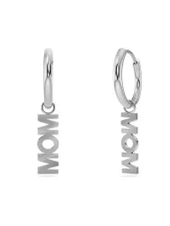 Boucles d'oreilles MOM Steel argent