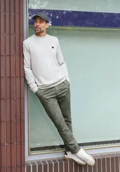 Street One Slim Leg Chino mit Stretchbund male Grün