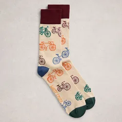 Novelty Organic Ankle Socks - Natural