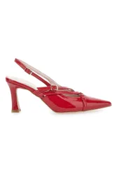 Décolleté Rosse Slingback a Punta 3831 39