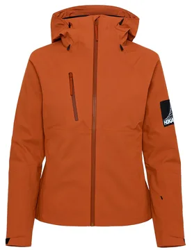 Transport Womens Brown Rain Jacket Nylon - Size X-Small - HOKA - FashionsVida