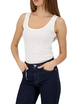 Monari Basic Top Weiß 40 - monari - FashionsVida
