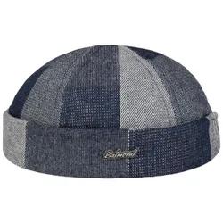 Cotton Patchwork Docker Hat by - denim - Size: XL (60-61 cm)