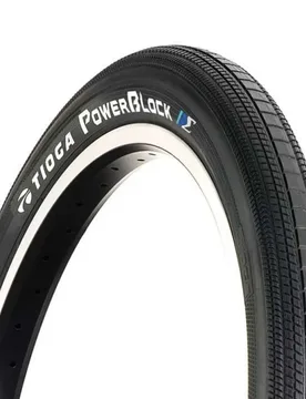Pneumatico Rigido Urbano Powerblock Bmx 20´´ X 1.60 Black - Tioga - FashionsVida