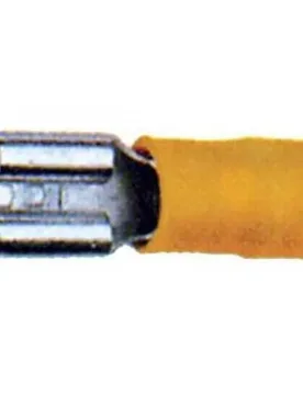 Female Clip Terminal 100 Units Yellow 6.3 x 0.8 mm unisex - Oem Marine - FashionsVida