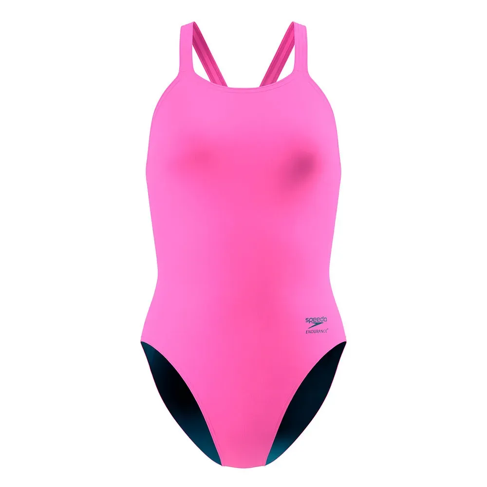 Solid Leaderback Swimsuit Orchid Shine 34 Women - Speedo - FashionsVida