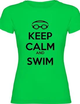 T-shirt à Manches Courtes Keep Calm And Swim - Kruskis - FashionsVida