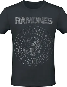 T-Shirt - Hey Ho Let's Go - Heavyweight - S bis 5XL - für Männer - Größe 4XL - schwarz - Lizenziertes Merchandise! - Männer - male - Ramones - FashionsVida