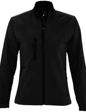 Womens/ladies Roxy Soft Shell Jacket (Breathable, Windproof And Water Resistant) (Black) - Size Large - SOLS - FashionsVida