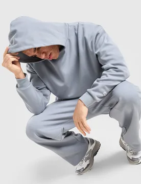 Landing Hoodie - Herren, Grau - male - Size: XS - Unlike Humans - FashionsVida