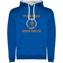 Felpa Con Cappuccio Faster Than You Royal Blue