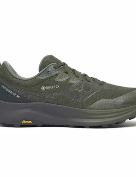 Peregrine 16 Gore-tex® Trail Running Shoes Fatigue / Ebony UK 9.5 Men - Saucony - FashionsVida