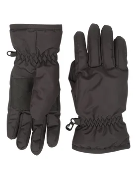 Kids Ski Gloves - Black - Black - Size: L - Mountain Warehouse - FashionsVida