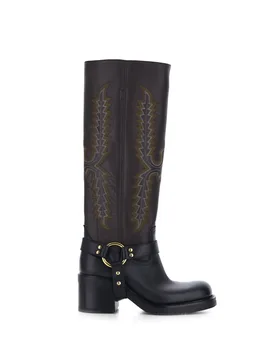 Stivali in pelle TESTA DI MORO 41 - ELENA IACHI - FashionsVida