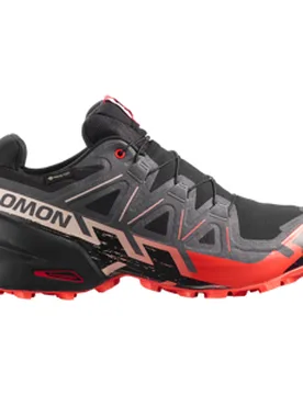 SPEEDCROSS 6 GTX Trailschuhe Herren Black/Fiery Red/Almond Milk 43 1/3 - Salomon - FashionsVida