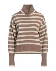 Cuello alto Mujer Marrón claro M Mujer