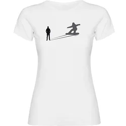 T-shirt à Manches Courtes Snowboarding Shadow White 2XL