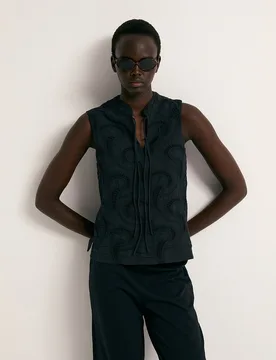 Sfera - Top bordado oriental - Sfera - FashionsVida