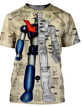 Mazinger Z Men Women New Fashion Cool 3D Printed T-shirts Harajuku Style Tshirt Streetwear Summer Tops Dropshipping - Aliexpress - FashionsVida