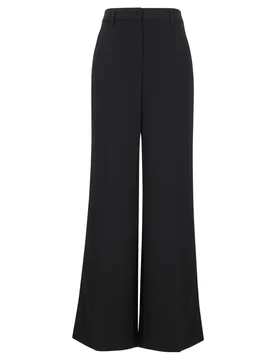 Wideleg-Pants aus Techno-Sablé female - 32 - FashionsVida