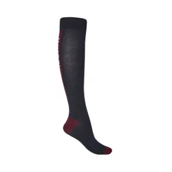 Kniestrümpfe Logo 2er Pack, navy 44-46