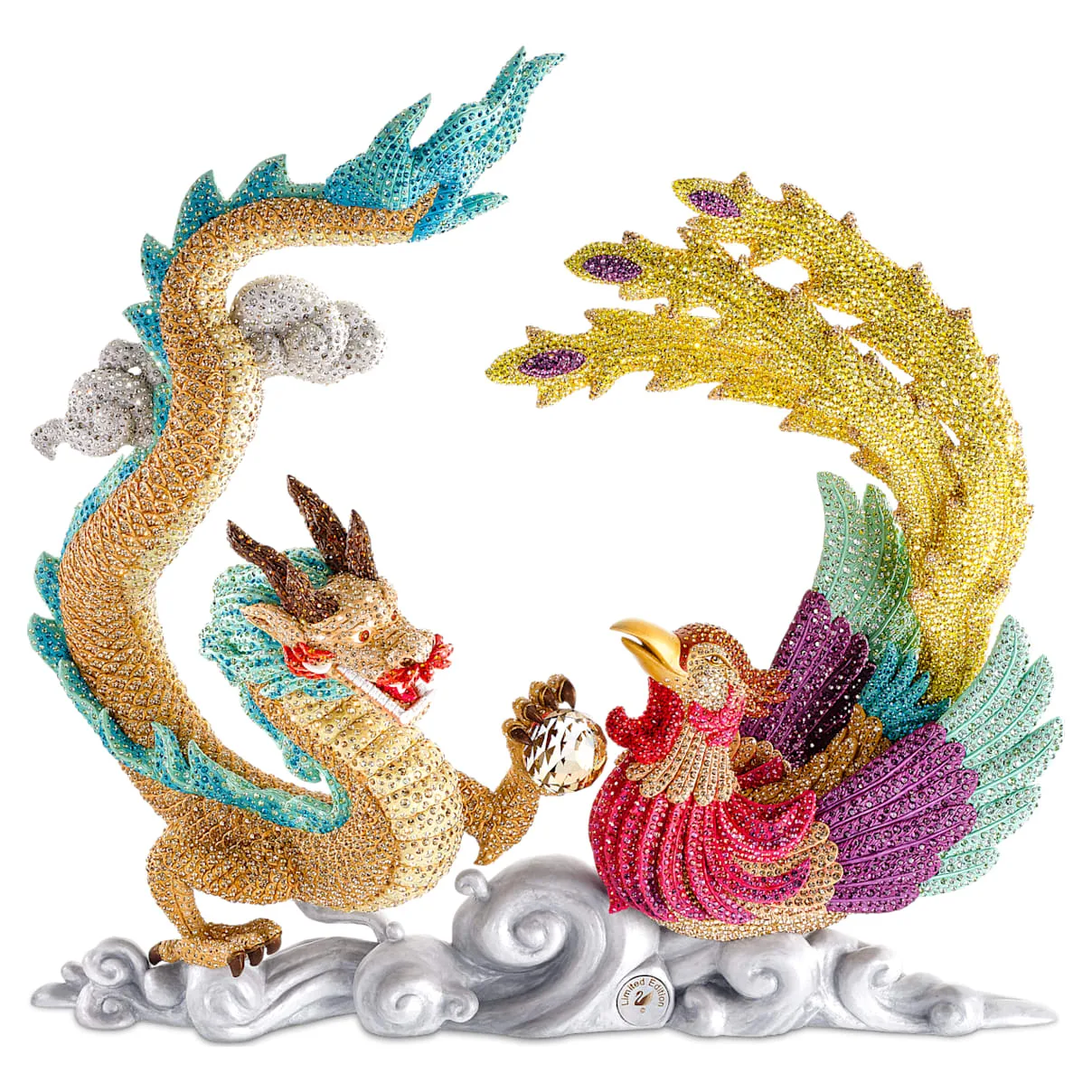 Crystal Myriad Drago e Fenice OS - Swarovski - FashionsVida