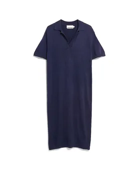 Midikleid bleu marine XL - Armedangels - FashionsVida