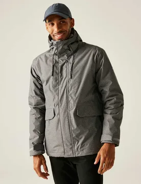 Sterlings Waterproof Insulated Jacket Grey Mix male - Regatta - FashionsVida