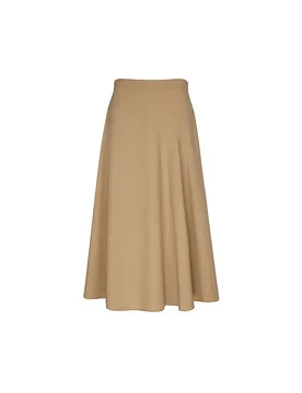 Midi-jupe ZATTERA marron clair 36 - Max Mara - FashionsVida