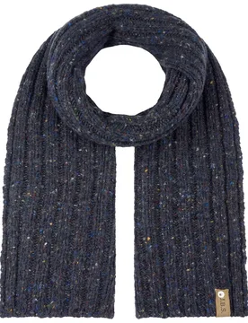 Hantsport Donegal Wool Knit Scarf by - navy - Size: One Size - Stetson - FashionsVida