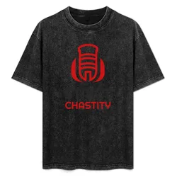 STRICT CHASTITY chastity for boys & guys T-Shirt Plus Size Loose Short Sleeve Top