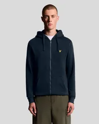 Men's Loopback Cotton Fit Full Zip Hoodie in Dark Navy