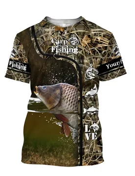 Custom Name Send Men Fashionable Cool Tuna T Shirts Men's Summer Fishing Camo 3D Printed Shirts Unisex Short Sleeves Casual - Aliexpress - FashionsVida