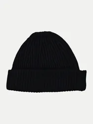 NN.07 Beanie mit Wolle Schwarz