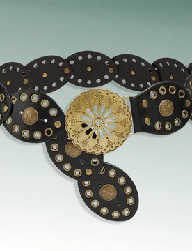 Pieza Cinturón estilo vaquero/vaquera vintage bohemio country, cinturón de cuero estilo western, accesorio de moda, hebilla hueca con flor, cinturó - Shein - FashionsVida