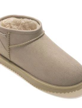 Womens Risley Short Fur Lined Waterproof Mule - Taupe - Size Uk 7 - Regatta - FashionsVida