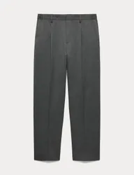 Relaxed Fit Smart Stretch Trousers Charcoal male