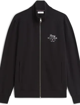 Sudadera de hombre lisa con cierre de cremallera tallas grandes - Tommy Hilfiger - FashionsVida
