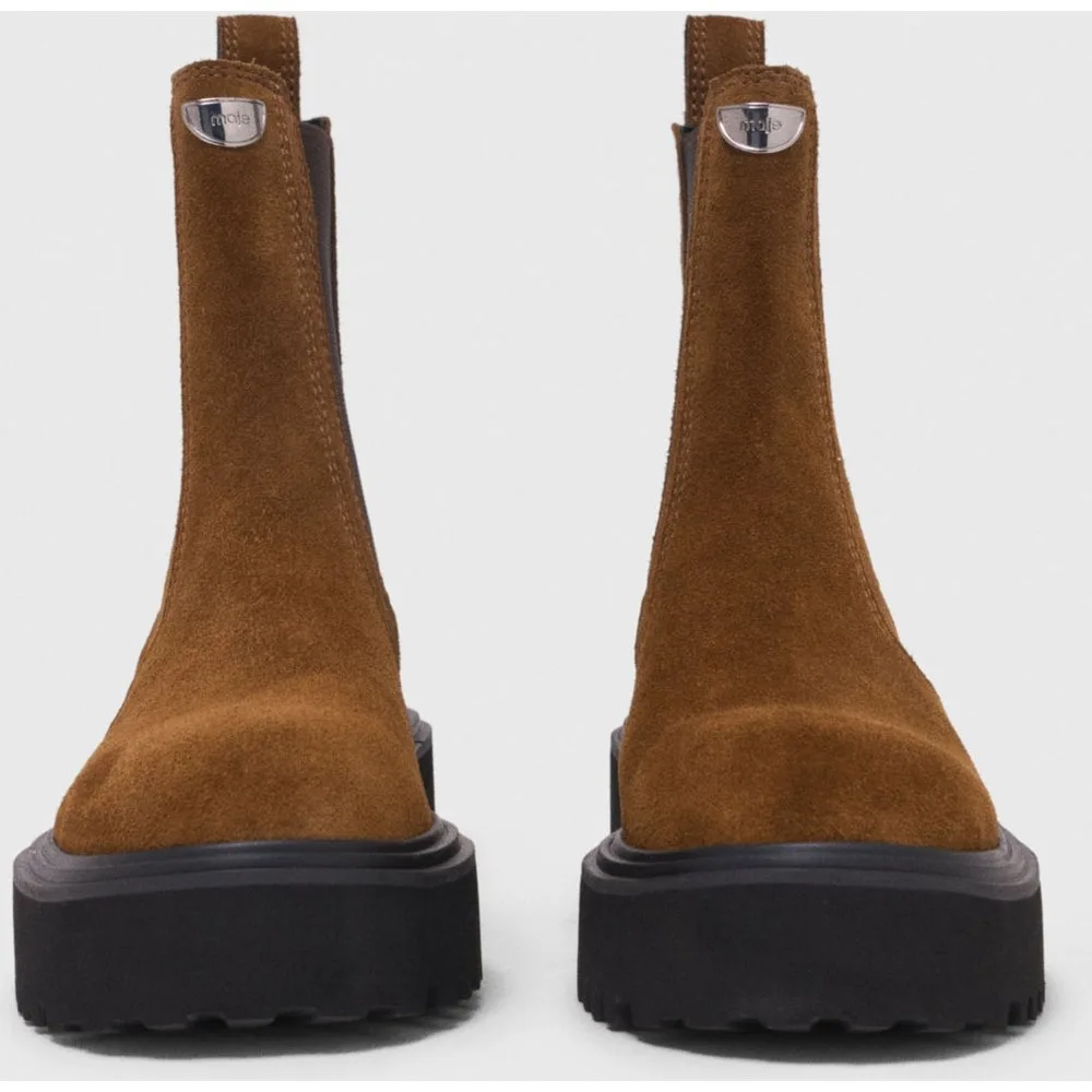 Botines de mujer Chelsea de ante - Maje - FashionsVida