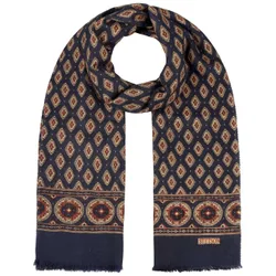 Ornamentals Wool Scarf by - blue-red - Female - Size: One Size