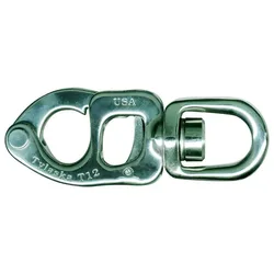 T12l Large Bail Snap Shackle Grey One Size unisex
